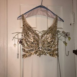 White formal dress